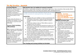 Page from the Big Question resource.